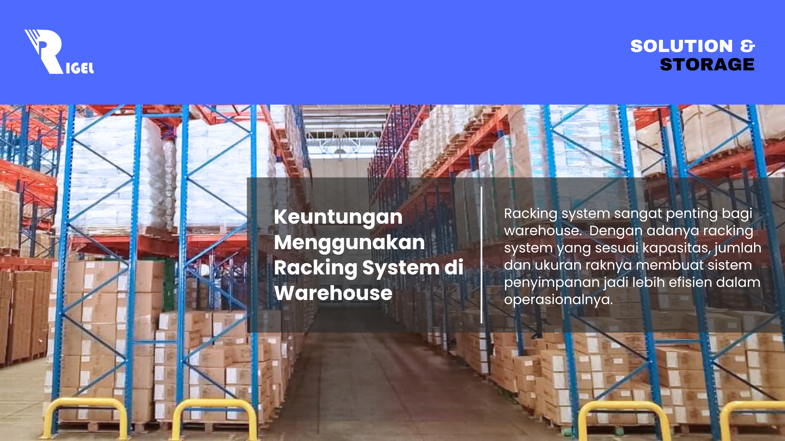 Keuntungan Menggunakan Racking System di Warehouse