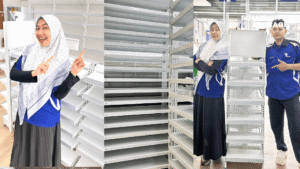 Instalasi Rak Gondola Di Tempat Customer